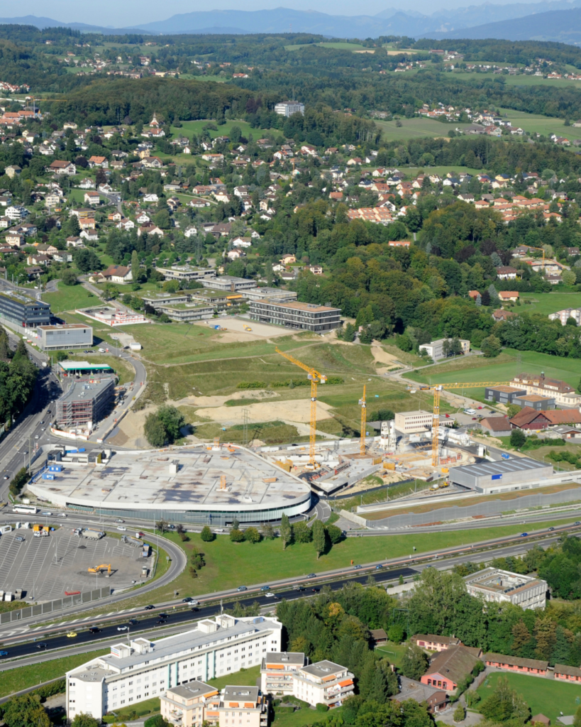 Biopôle's first buildings